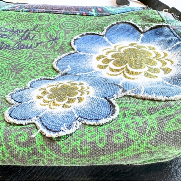 Desigual Bag boho floral Walking Over The Rainbow cross body bag Patchwork Purse - Picture 7 of 11